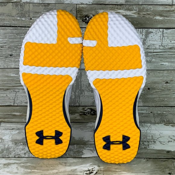 Under Armour Project Rock 1 White Gold Navy Gym - Picture 11 of 11